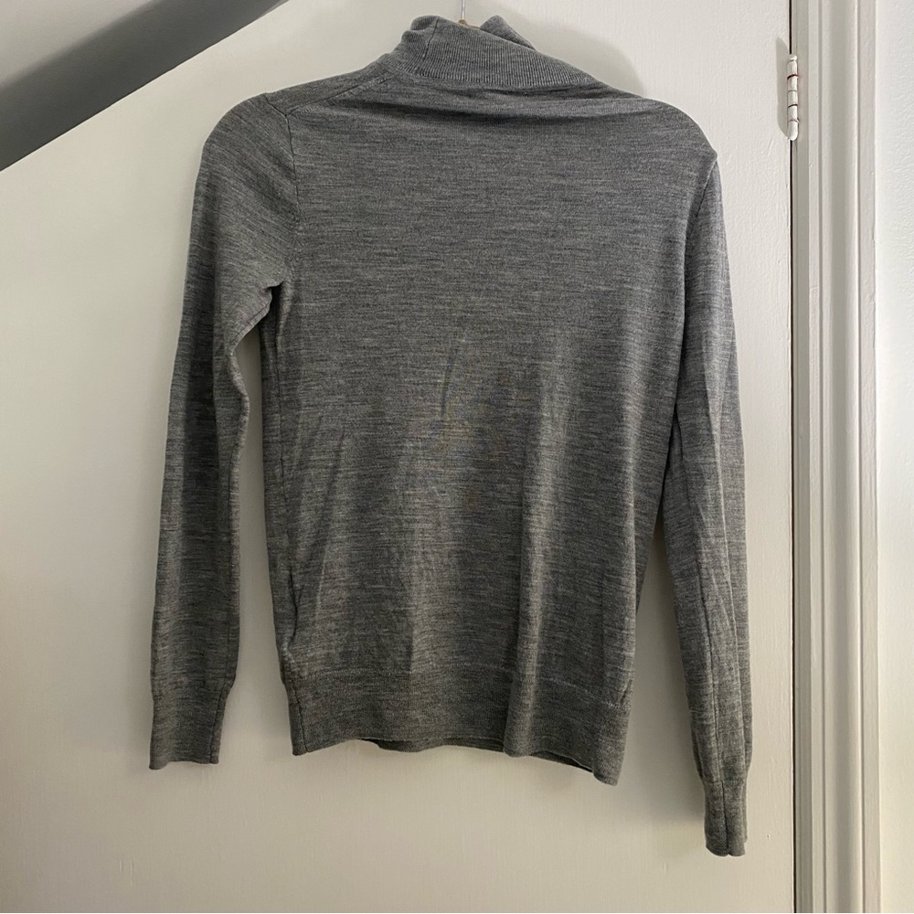 J.Crew Grey Merino Wool Turtleneck